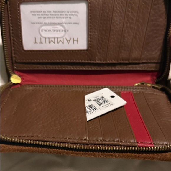 Hammitt Rich Brown Wallet with Gold Details NWT - Picture 3 of 8